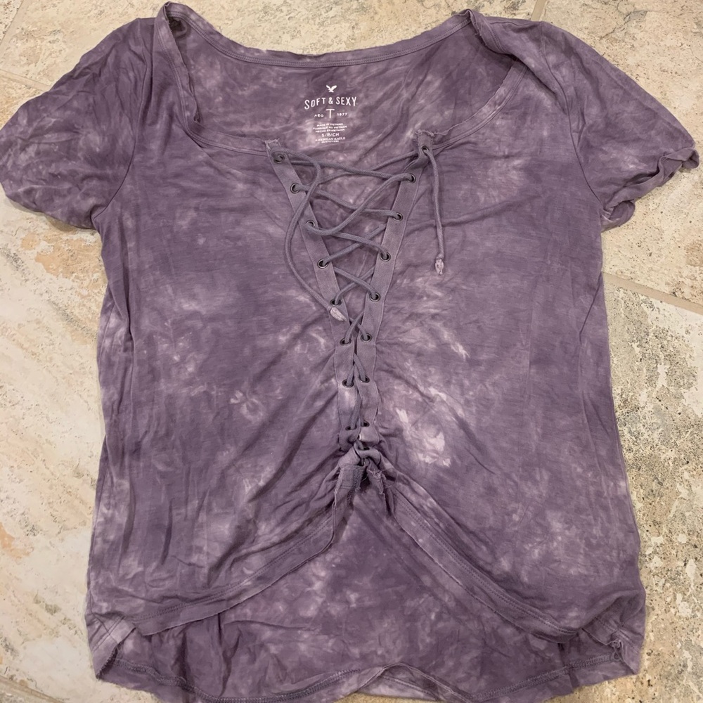 American eagle tie dye tee